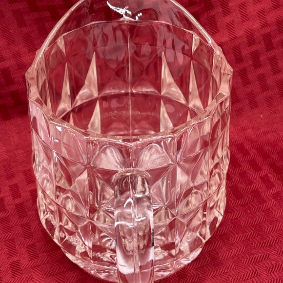 Vintage Jeanette Windsor Diamond Pattern Depression Glass Pitcher 16oz Rare! - Picture 3 of 7